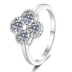 [Plus&Max]ELEGANT FOUR-LEAF CLOVER MOISSANITE RING