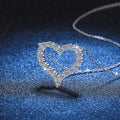 [Plus&Max]ROMANTIC HEART MOISSANITE PENDANT NECKLACE