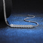 [Plus&Max]SMILING CURVE MOISSANITE BRACELET