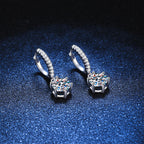 [Plus&Max]CLASSIC 6-PRONG MOISSANITE DROP EARRINGS