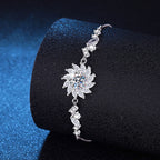 [Plus&Max]RADIANT SUNFLOWER MOISSANITE BRACELET