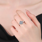 [Plus&Max]ELEGANT FOUR-LEAF CLOVER MOISSANITE RING