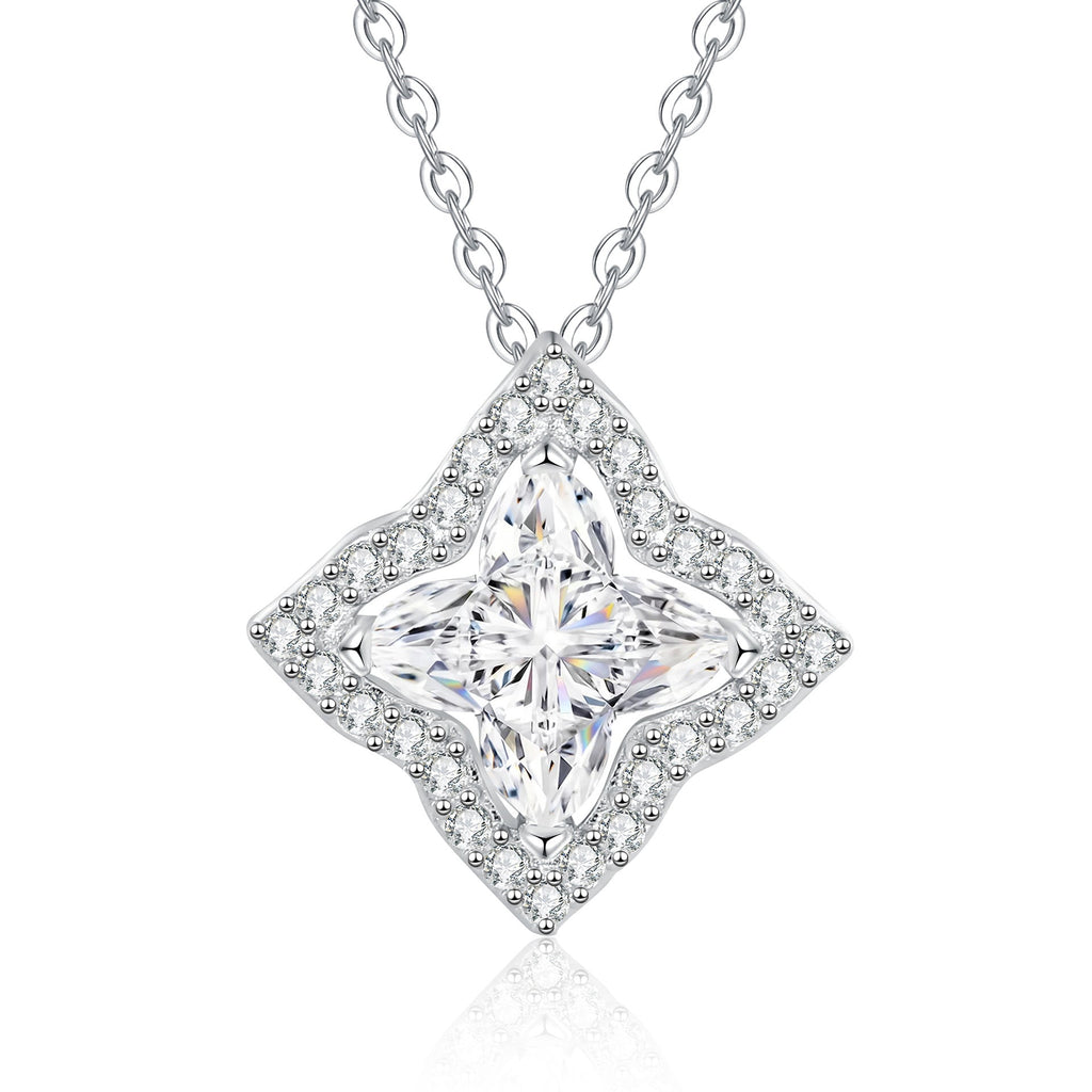 [Plus&Max]STAR-CLOVER MOISSANITE NECKLACE