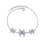 [Plus&Max]CLASSIC INTERLOCKING MOISSANITE BRACELET