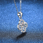 [Plus&Max]CLASSIC CLOVER MOISSANITE PENDANT NECKLACE