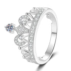 [Plus&Max]DREAMY CROWN MOISSANITE RING - 1.2CT ELEGANT PRINCESS STYLE