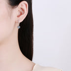 [Plus&Max]CLASSIC 6-PRONG MOISSANITE DROP EARRINGS