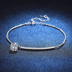 [Plus&Max]ELEGANT HALF-MOON CURVE MOISSANITE BRACELET