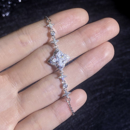 [Plus&Max]MARQUISE-CLOVER MOISSANITE BRACELET