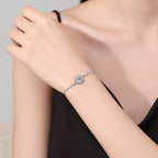 [Plus&Max]RADIANT ICY CRYSTAL SUNFLOWER MOISSANITE BRACELET