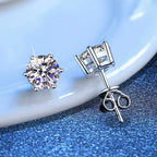 [Plus&Max]SIX-PRONG MOISSANITE EARRINGS