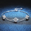 [Plus&Max]TRIPLE-CLOVER MOISSANITE BRACELET