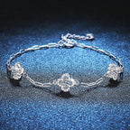 [Plus&Max]TRIPLE-CLOVER MOISSANITE BRACELET