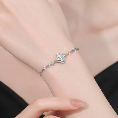 [Plus&Max]MARQUISE-CLOVER MOISSANITE BRACELET