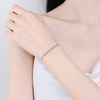 [Plus&Max]SMILING CURVE MOISSANITE BRACELET