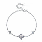 [Plus&Max]CLOVER LUCKY CHARM MOISSANITE BRACELET