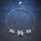 [Plus&Max]CLASSIC INTERLOCKING MOISSANITE BRACELET