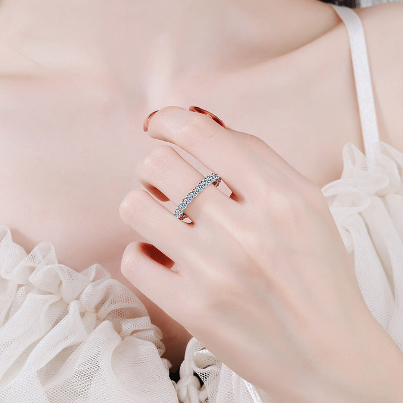 [Plus&Max]LUXURIOUS 2.2 CARAT FULL ETERNITY MOISSANITE RING