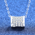 [Plus&Max]FULL-PAVE "HOURGLASS" MOISSANITE NECKLACE