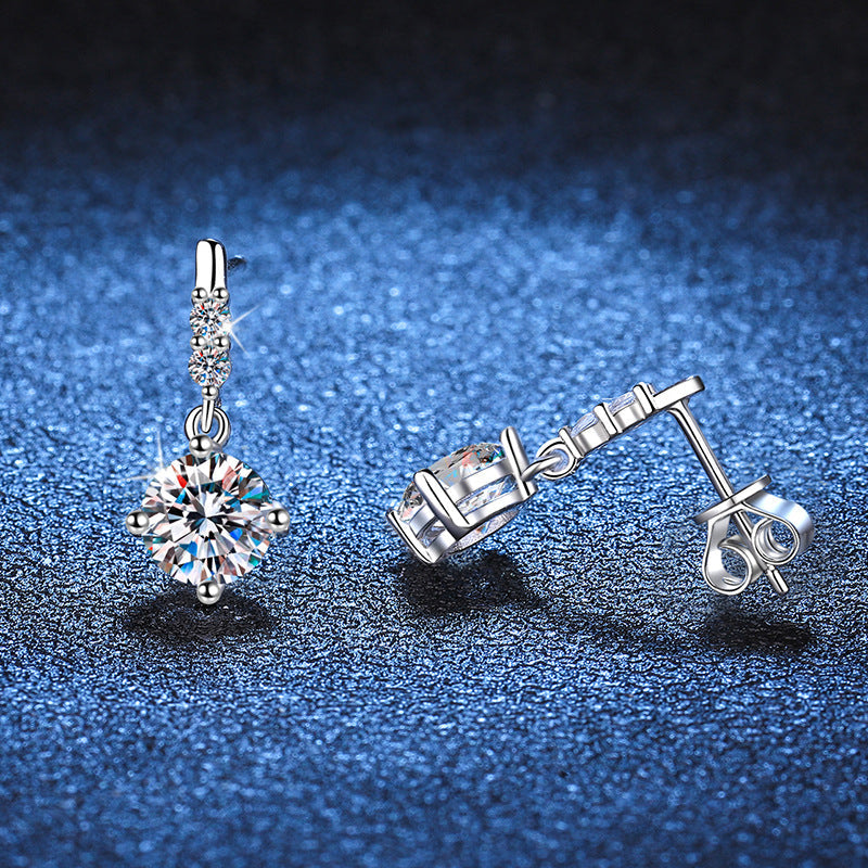 [Plus&Max]DYNAMIC TASSEL MOISSANITE DROP EARRINGS