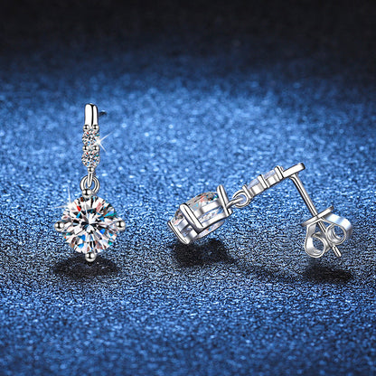 [Plus&Max]DYNAMIC TASSEL MOISSANITE DROP EARRINGS