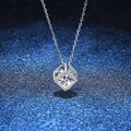 [Plus&Max]GEOMETRIC SUGAR-CUBE MOISSANITE NECKLACE
