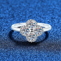 [Plus&Max]ELEGANT FOUR-LEAF CLOVER MOISSANITE RING