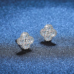 [Plus&Max]ELEGANT FOUR-LEAF CLOVER MOISSANITE STUD EARRINGS