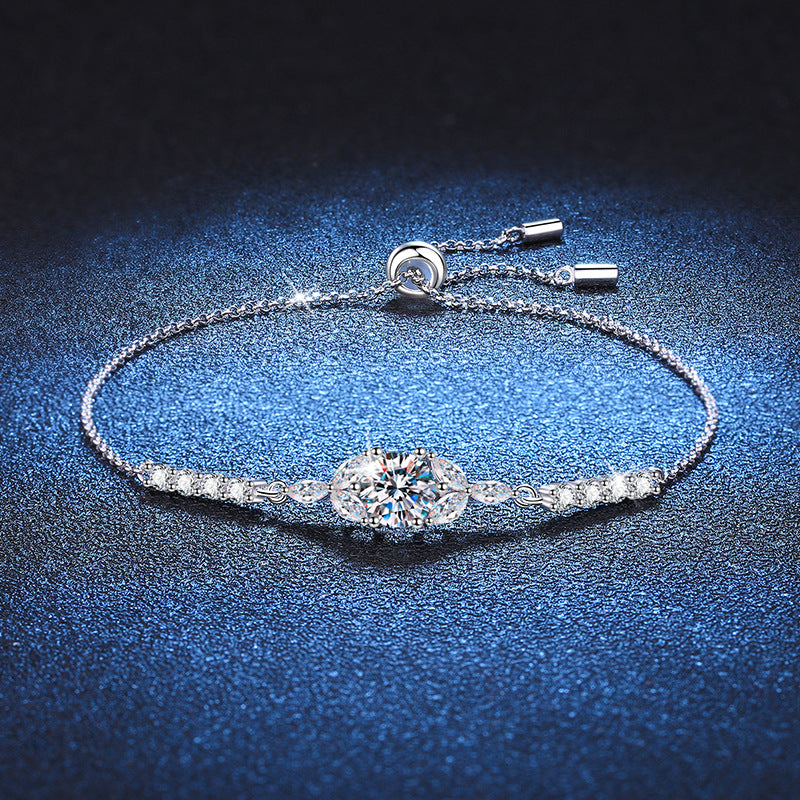 [Plus&Max]BLOOMING STAR-FLOWER MOISSANITE BRACELET
