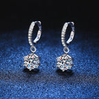 [Plus&Max]CLASSIC 6-PRONG MOISSANITE DROP EARRINGS