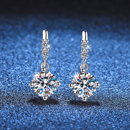 [Plus&Max]DYNAMIC TASSEL MOISSANITE DROP EARRINGS