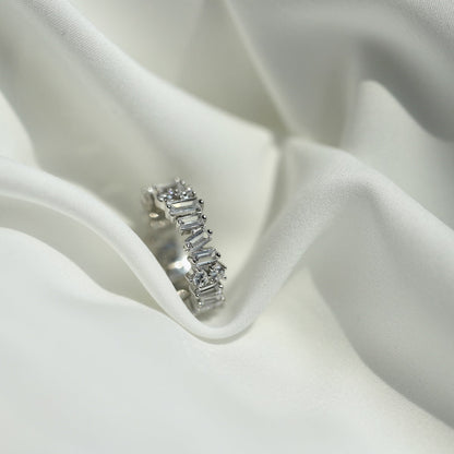[Max Jewelry ]Delicate Multi Shape Tennis Ring