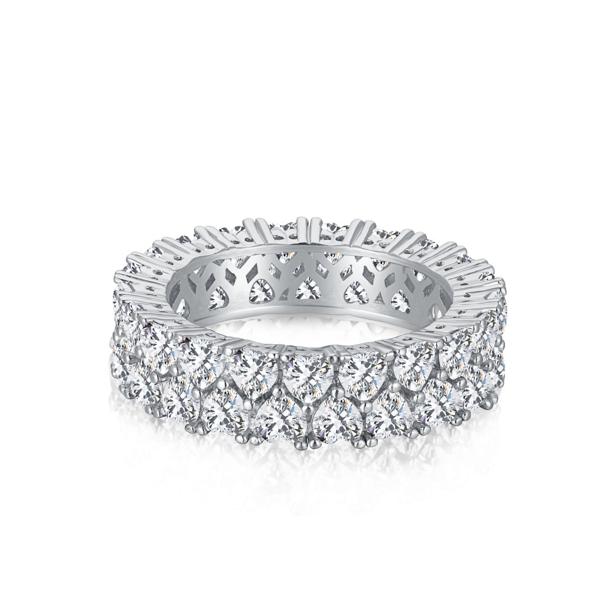 [Max Jewelry ]Sparkling Full Heart Ring