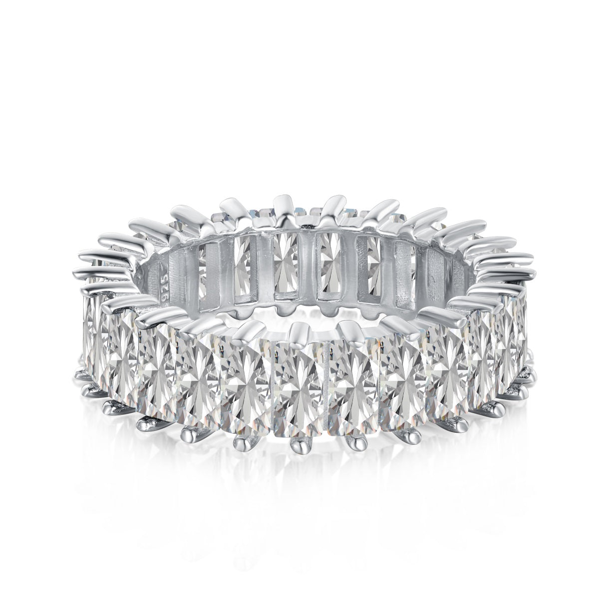[Max Jewelry ]Unique Colorful Radiant Cut RIng