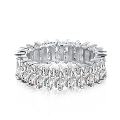 [Max Jewelry ]Unique Colorful Radiant Cut RIng