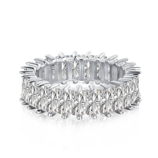 [Max Jewelry ]Unique Colorful Radiant Cut RIng