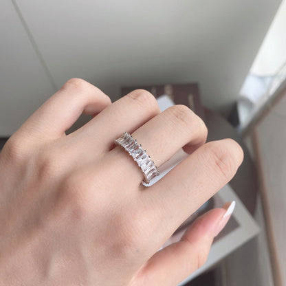 [Max Jewelry ]Unique Colorful Radiant Cut RIng
