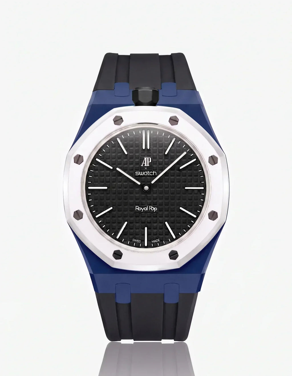 Silicone Strap & Case Royal Pop Ocho Negro(Customize  Colors)