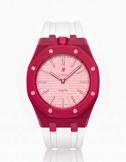 Silicone Strap & Case Royal Pop Otto Rosso(Customize  Colors)