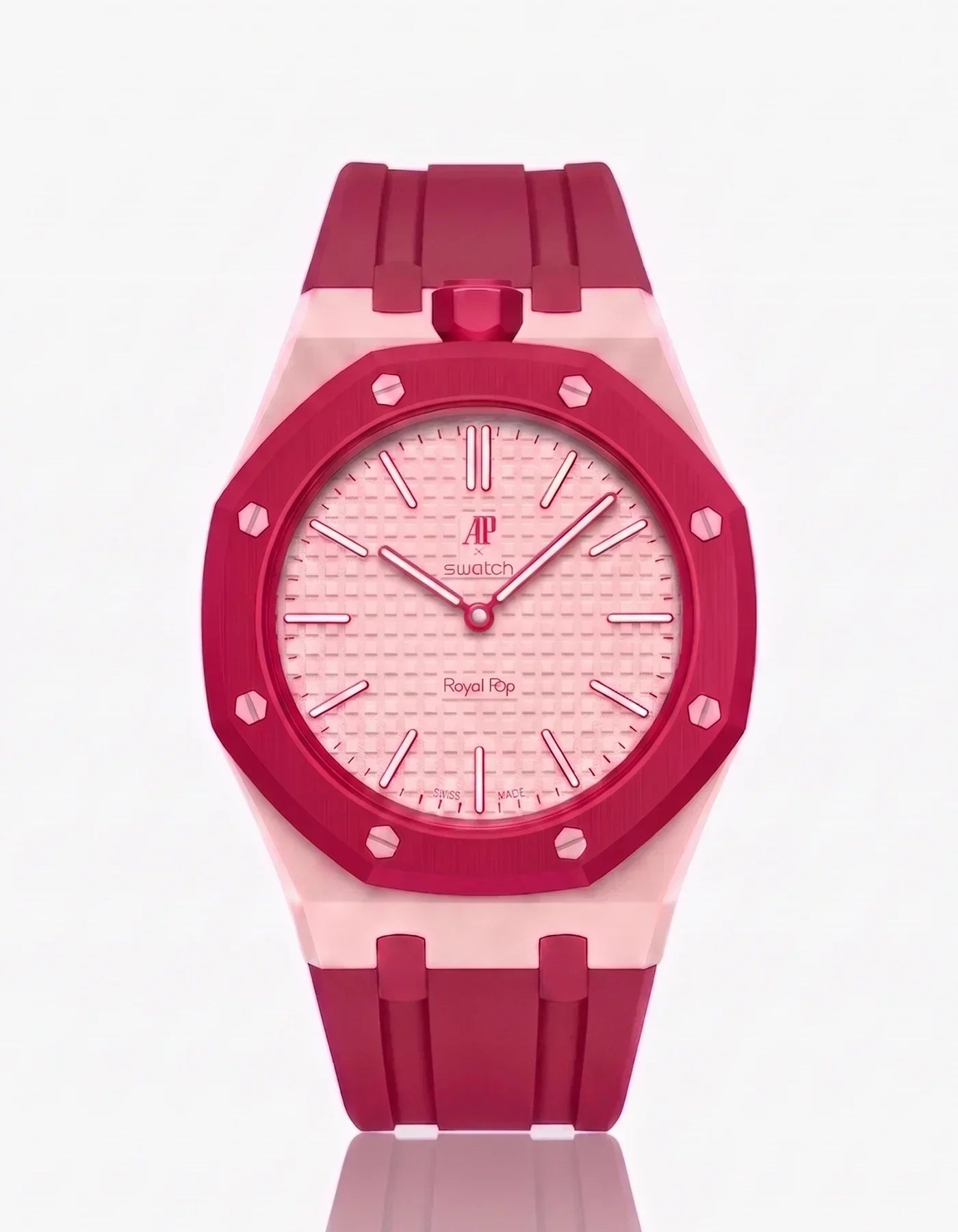 Silicone Strap & Case Royal Pop Otto Rosso(Customize  Colors)