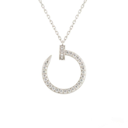 [Max Jewelry ]JUSTE NECKLACE SILVER DIAMONDS