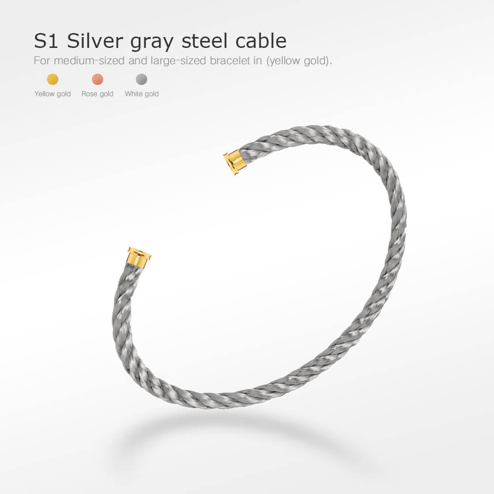 [Max Jewelry ]FORCE SERIES BRACELET CABLES 50 CHOICES (DIY SELECTION)