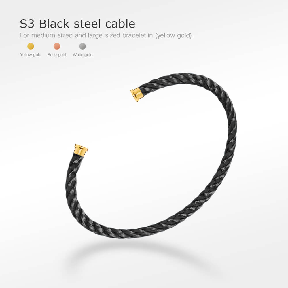 [Max Jewelry ]FORCE SERIES BRACELET CABLES 50 CHOICES (DIY SELECTION)