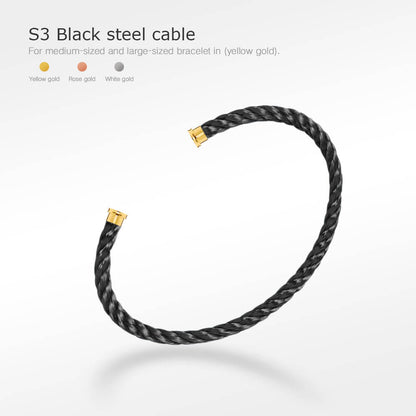 [Max Jewelry ]FORCE SERIES BRACELET CABLES 50 CHOICES (DIY SELECTION)