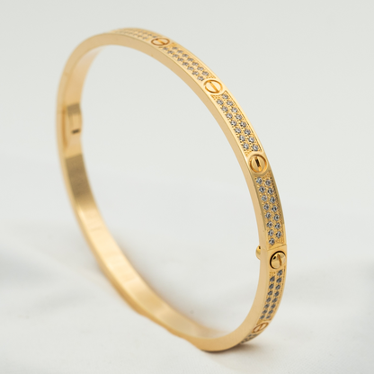 [Max Jewelry ]LOVE BRACELET 3.65MM DIAMOND-PAVED