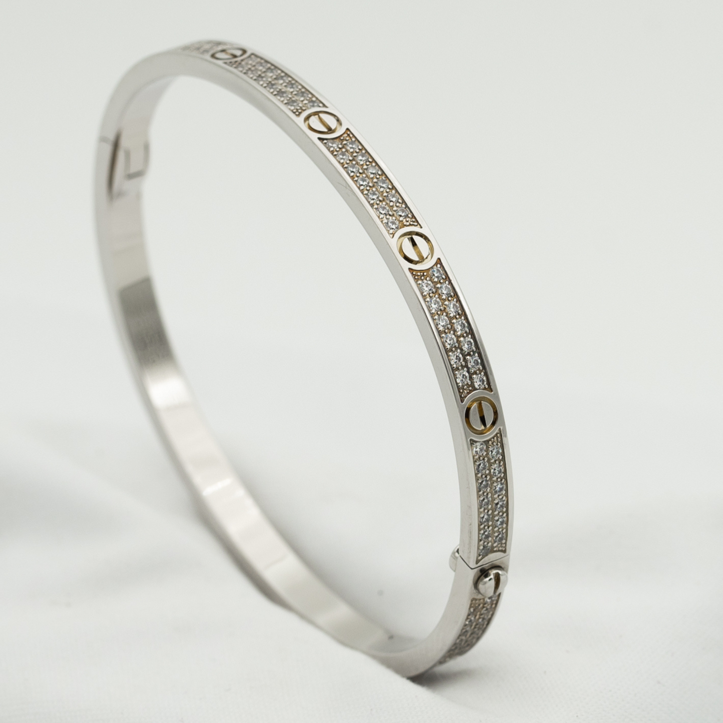 [Max Jewelry ]LOVE BRACELET 3.65MM DIAMOND-PAVED