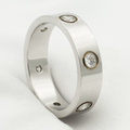 [Plus&Max]LOVE RING 5.5MM 6 DIAMONDS SILVER