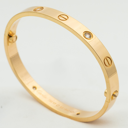 [Max Jewelry ]LOVE BRACELET 6.1MM 4 DIAMONDS