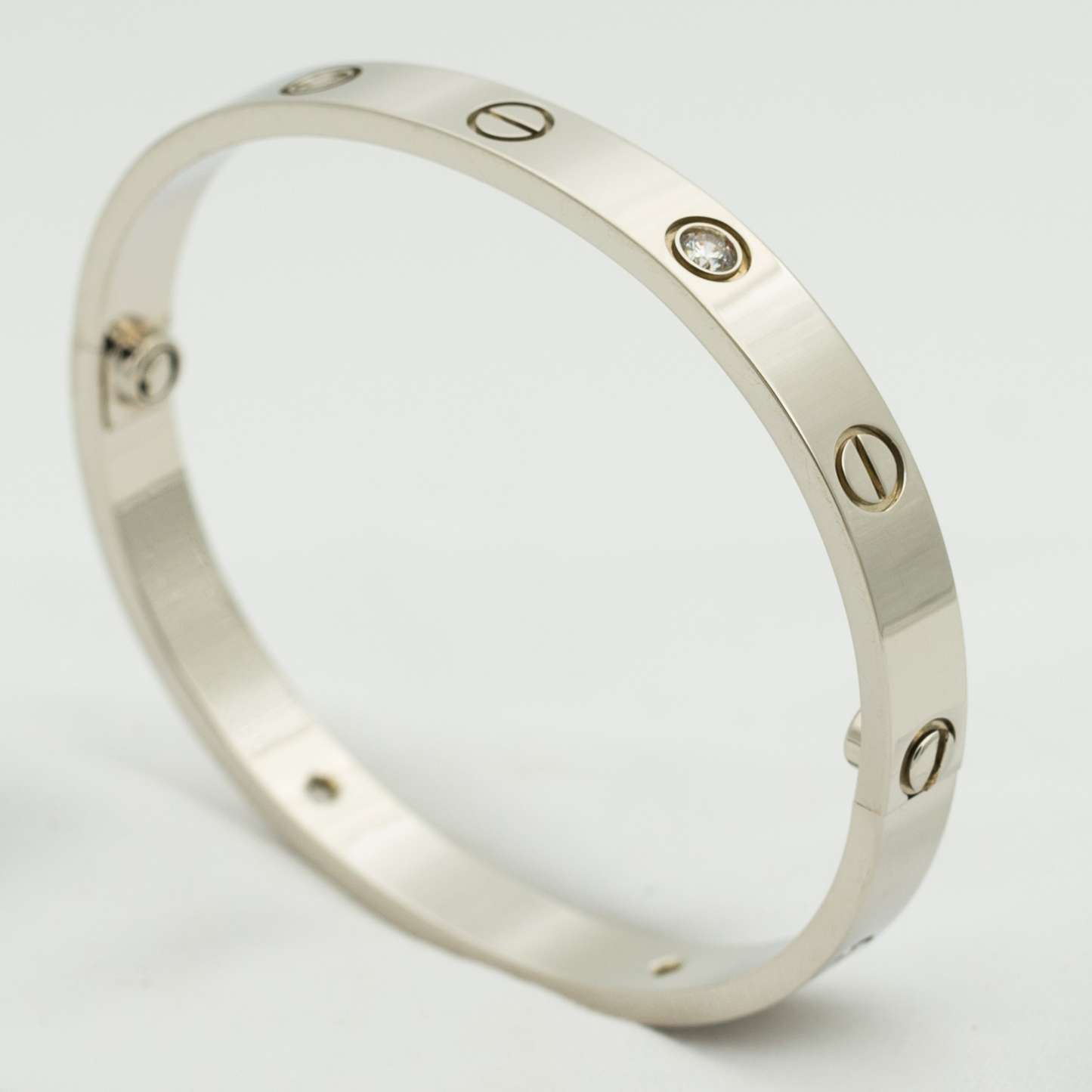 [Max Jewelry ]LOVE BRACELET 6.1MM 4 DIAMONDS