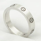 [Plus&Max]LOVE RING 4MM 1 DIAMOND SILVER